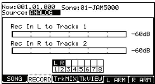 AKAI MPC5000 - Note: this page is also accessible from SONG mode by pressing [F2] (HD REC). - 1