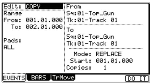 AKAI MPC5000 - - Copying events (COPY) - 1