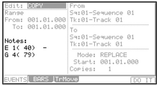 AKAI MPC5000 - When MIDI track is selected: - 1