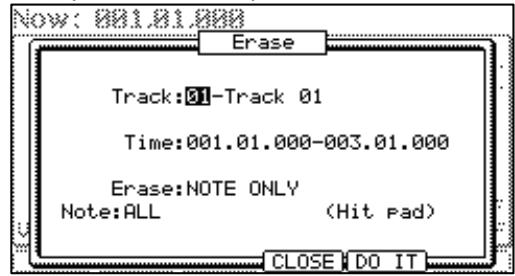AKAI MPC5000 - - Deleting From the Erase Screen - 1