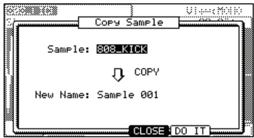 AKAI MPC5000 - ■ Copying a sample - 1
