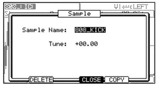 AKAI MPC5000 - Changing the sample name - 1
