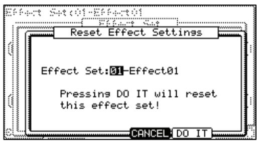 AKAI MPC5000 - Resetting the effect set - 1