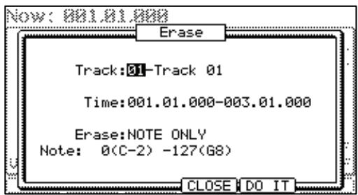 AKAI MPC5000 - - Deleting From the Erase Screen - 2