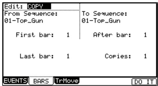 AKAI MPC5000 - Inserting a bar (INSERT) - 1
