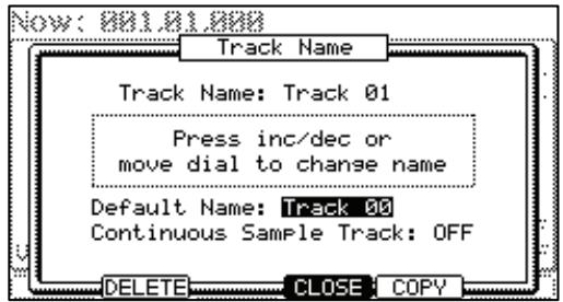 AKAI MPC5000 - Changing a Track Name - 1