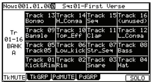 AKAI MPC5000 - Muting Sequence Tracks with Pads (Track Mute) - 1