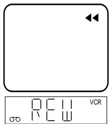 AKAI VSK206M - To rewind the tape: - 2