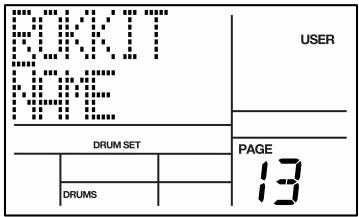 AKAI XR20 - PAGE 13: DRUM SET NAME - 1