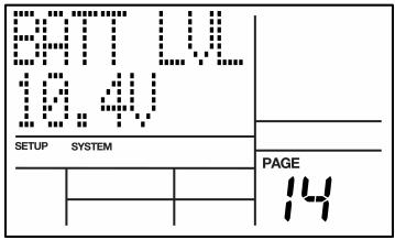 AKAI XR20 - Page 14 / BATTERY LEVEL (BATT LVL) - 1