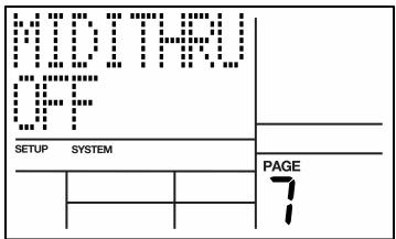 AKAI XR20 - Page 7 / MERGE MIDI IN WITH MIDI OUT (MIDITHRU) - 1