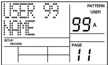 AKAI XR20 - PAGE 11: NAME THE PATTERN (NAME) - 1