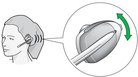 JABRA GN9330 - Réglage du volume de réception - 1