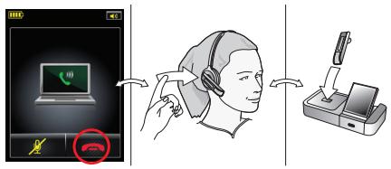 JABRA GO 6470 - Para responder una llamada desde un softphone o Telefono móvil: - 3