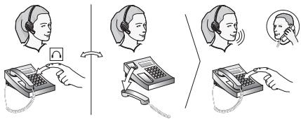 JABRA GO 6470 - To place or answer a call over your desk phone: - 3