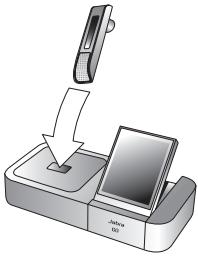 JABRA GO 6470 - Almacenamento y cargo del auricular: - 1