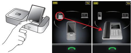 JABRA GO 6470 - To place or answer a call over your desk phone: - 1