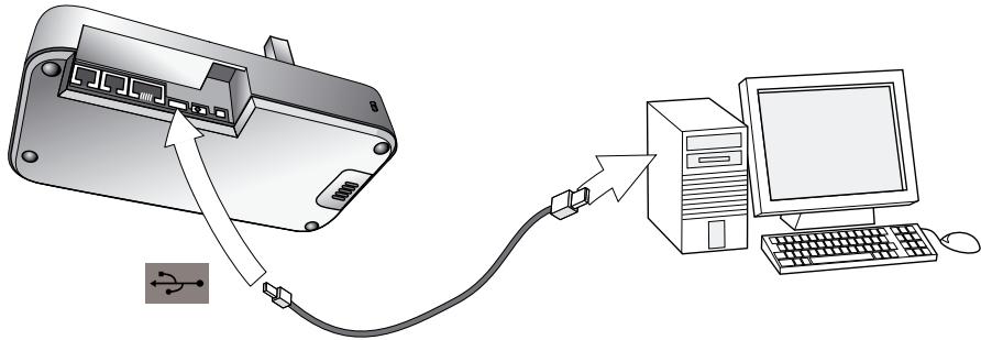 JABRA PRO 9460 DUO - CONNEXION DU SOCLE À VOTRE ORDINATEUR - 1