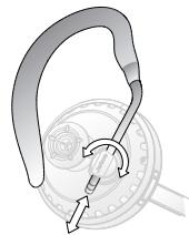 JABRA PRO 9465 DUO - Attaching the ear hook - 2