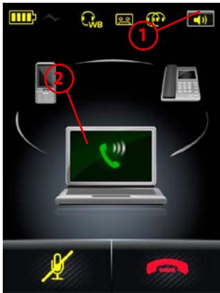 JABRA PRO 9465 DUO - USING THE TOUCHSCREEN - 1