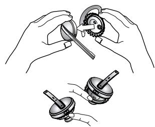 JABRA PRO 9465 DUO - Detaching the headband - 2