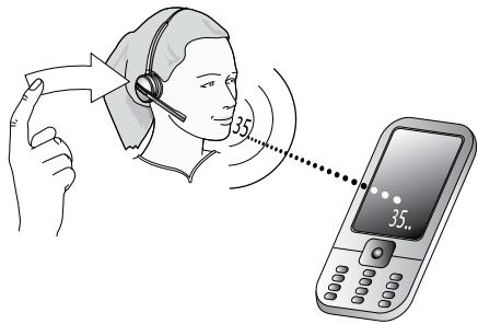 JABRA PRO 9465 DUO - Voice-Activated Mobile Phone Dialing (Jabra PRO 9465 Duo and Jabra PRO 9470 Only) - 1