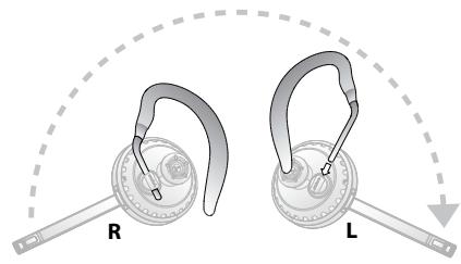 JABRA 9470 - Attaching the ear hook - 3
