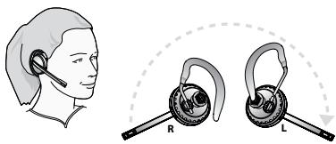 JABRA 9470 - HOW TO WEAR THE HEADSET - 6
