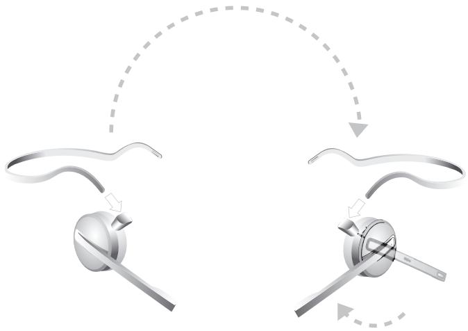 JABRA 9470 - Attaching the neckband - 1
