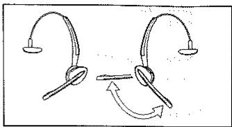 JABRA GN9300E - Changement de côté de la perchette micro (serre-tête) - 1