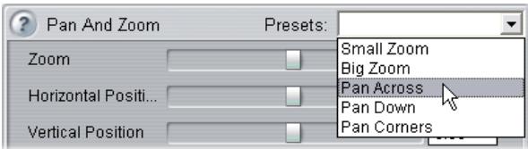 PINNACLE STUDIO 10 PLUS - The pan-and-zoom effect interface - 1