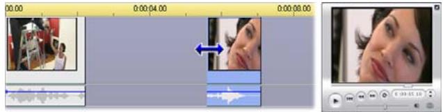 PINNACLE STUDIO 10 PLUS - To trim with multiple clips on the Timeline: - 3