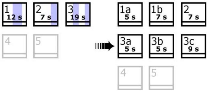 PINNACLE STUDIO 10 PLUS - To subdivide scenes in the Album: - 2