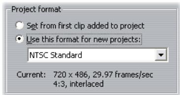 PINNACLE STUDIO 10 PLUS - The project video format - 1