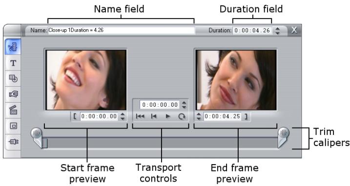 PINNACLE STUDIO 10 PLUS - Trimming with the Clip properties tool - 1