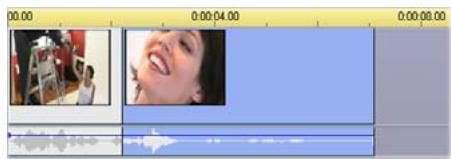 PINNACLE STUDIO 10 PLUS - To trim with multiple clips on the Timeline: - 1