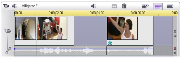 PINNACLE STUDIO 10 PLUS - To perform an insert edit on the video track: - 2