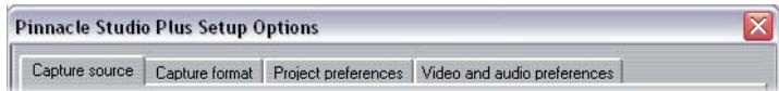 PINNACLE STUDIO 10 PLUS - Setting options - 1