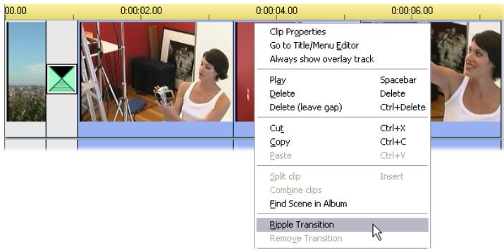 PINNACLE STUDIO 10 PLUS - The Ripple Transition command - 2