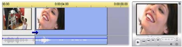 PINNACLE STUDIO 10 PLUS - To trim with multiple clips on the Timeline: - 2