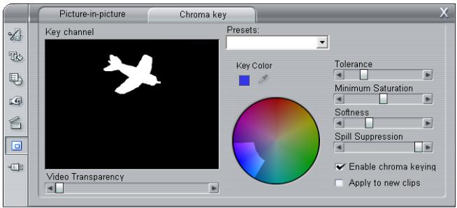 PINNACLE STUDIO 10 PLUS - The Chroma key tool - 4