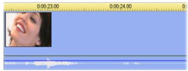 PINNACLE STUDIO 10 PLUS - To trim a single clip on the Timeline: - 1