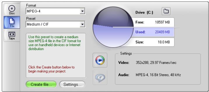 PINNACLE STUDIO 10 PLUS - Quality and capacity of disc formats - 3