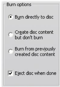 PINNACLE STUDIO 10 PLUS - Burn options - 1