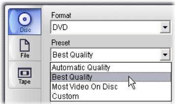PINNACLE STUDIO 10 PLUS - To output your movie to disc, or to a DVD image: - 2