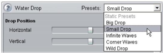 PINNACLE STUDIO 10 PLUS - Using parameter presets - 2