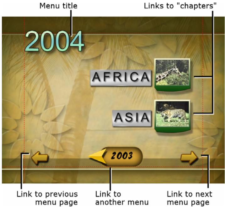 PINNACLE STUDIO 10 PLUS - Disc menus - 1