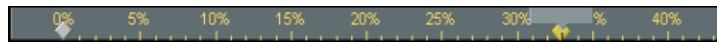 PINNACLE HOLLYWOOD FX V5 - The Transition ruler (percentage divisions) - 1
