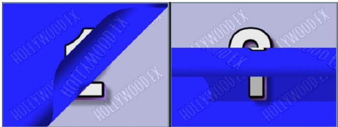PINNACLE HOLLYWOOD FX V5.5 - To modify Percent of peel completed and Angle of Peel: - 1