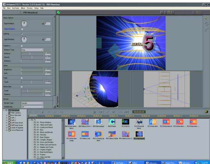PINNACLE HOLLYWOOD FX V5.5 - TUTORIAL 1: TRANSITIONS AND OPTIONS - 1